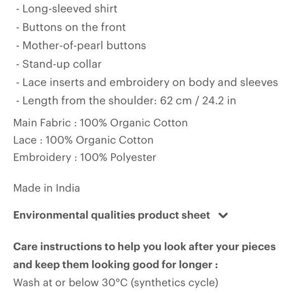 SEZANE Purple Boho Floral Embroidered Lace Button Down Shirt Honey Blouse Top - Picture 11 of 13